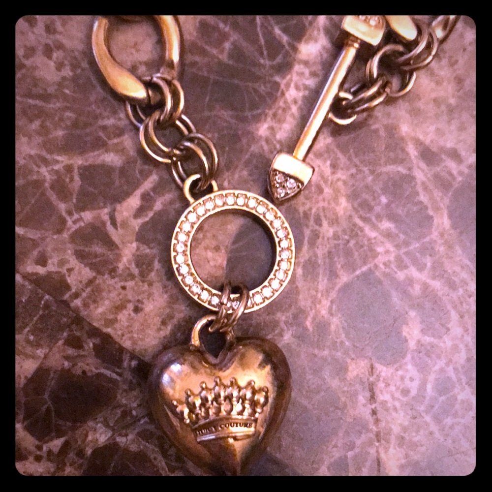 Juicy couture gold tone necklace